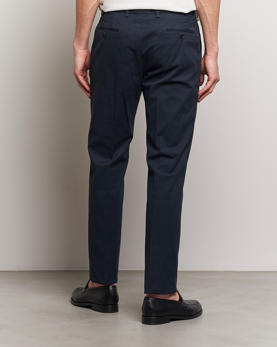 Men | Trousers | Zegna | Premium Cotton Chinos Navy