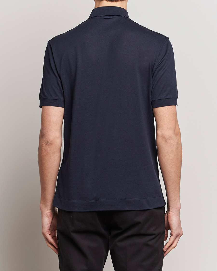 Men | Polo Shirts | Zegna | Cotton/Silk Polo Navy