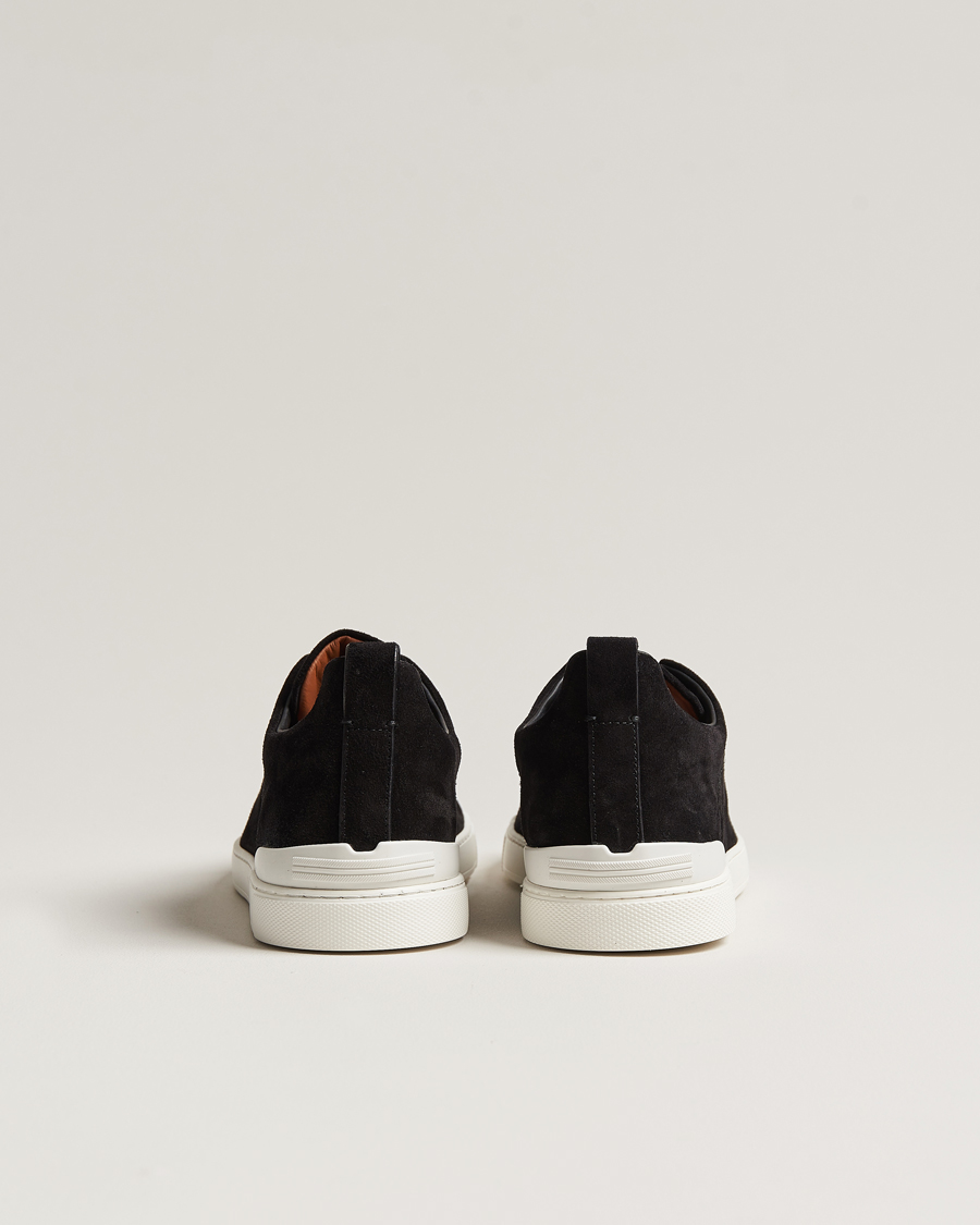 Men | Zegna Triple Stitch Sneakers Black Suede | Zegna | Triple Stitch Sneakers Black Suede