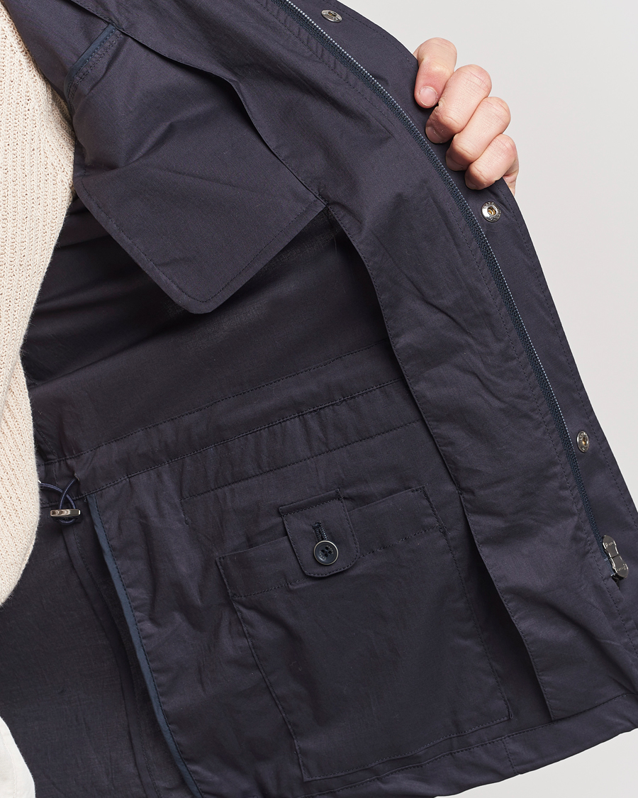 Men | Coats & Jackets | Herno | Lightwieght Cotton Field Jacket Navy