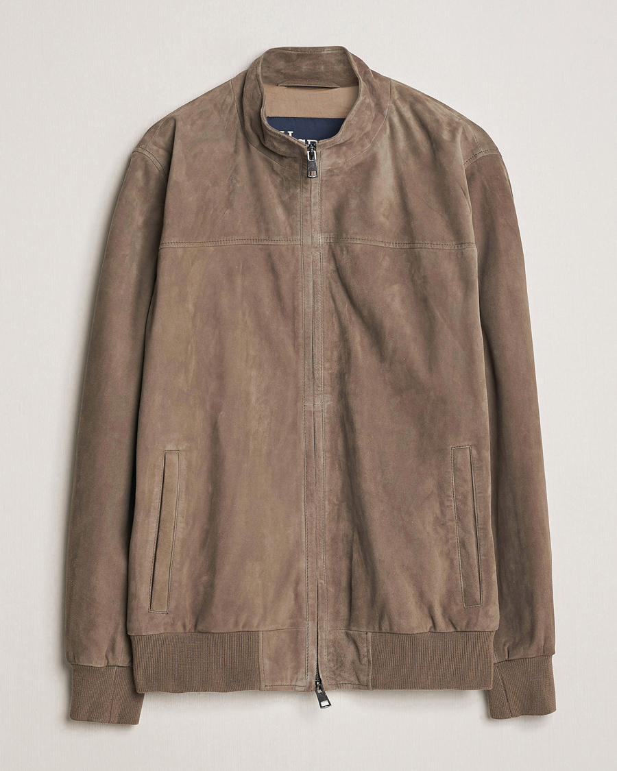 Men | Coats & Jackets | Herno | Suede Jacket Brown