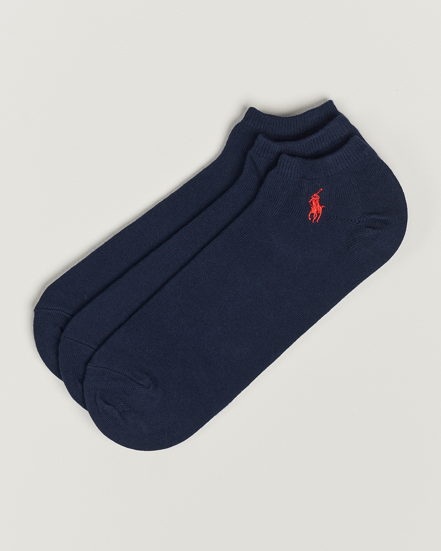 Men | Underwear & Socks | Polo Ralph Lauren | 3-Pack Ghost Sock Navy