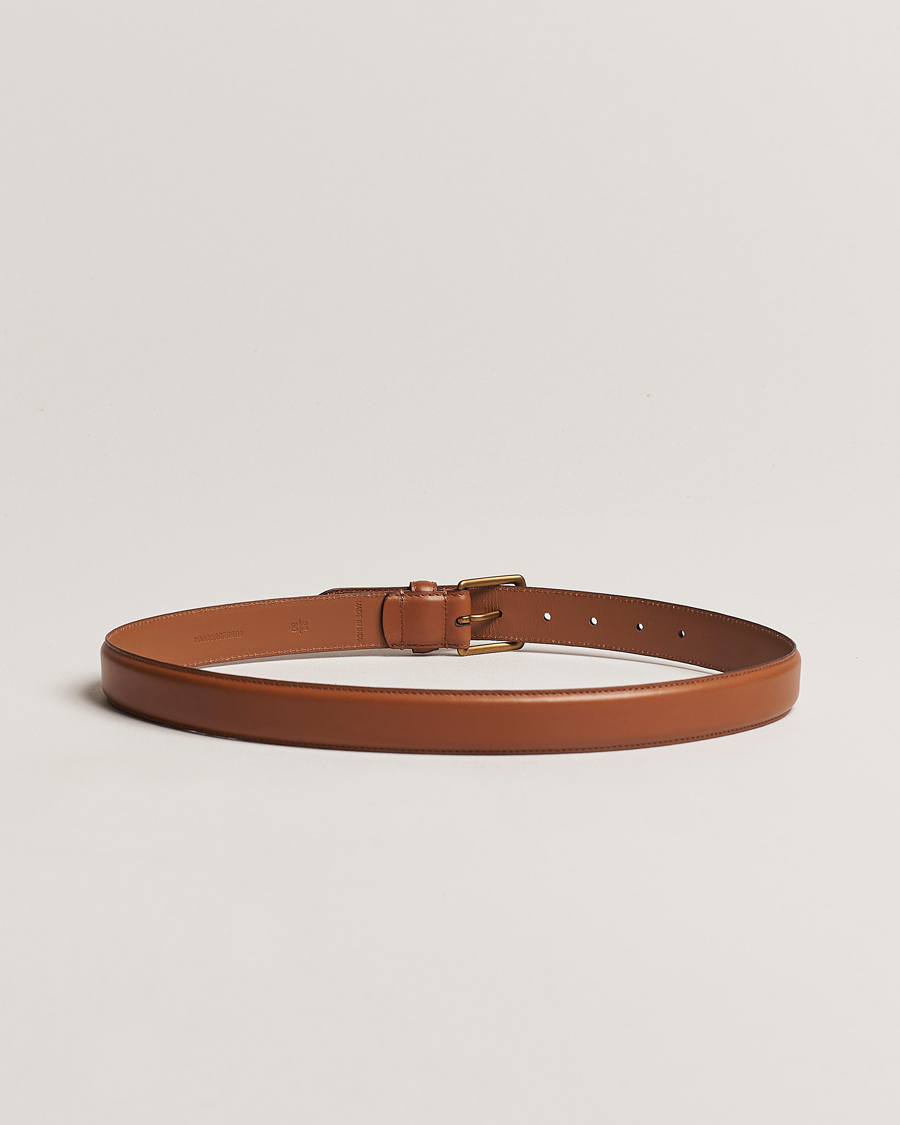 Men | Belts | Polo Ralph Lauren | Smooth Leather Belt Tan