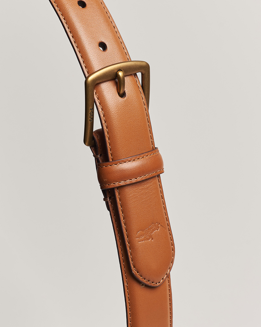 Men | Belts | Polo Ralph Lauren | Smooth Leather Belt Tan