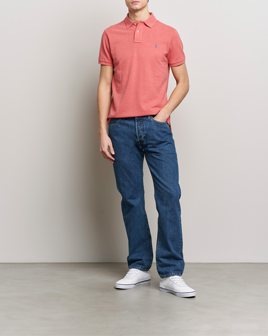 Men | Polo Shirts | Polo Ralph Lauren | Custom Slim Fit Polo Highland Rose Heahter