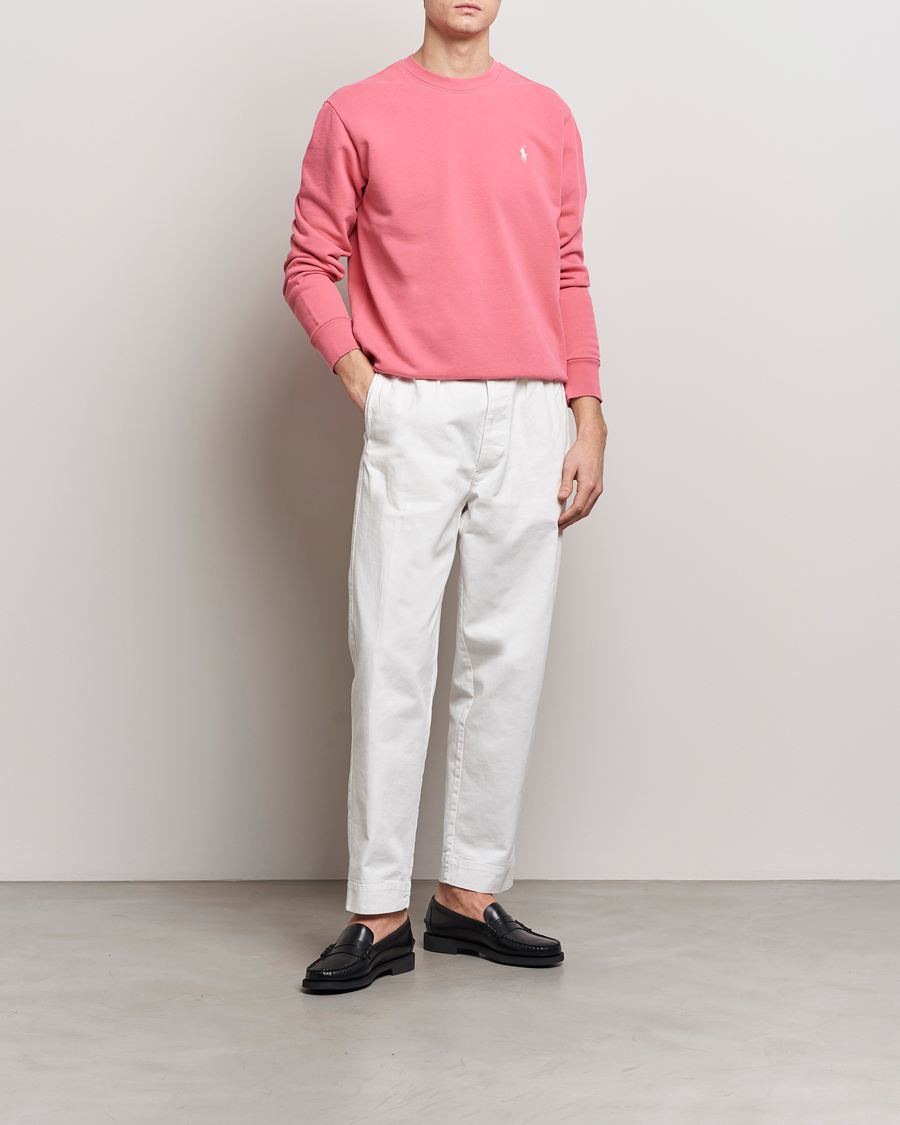 Men | Sweaters & Knitwear | Polo Ralph Lauren | Loopback Terry Sweatshirt Pale Red