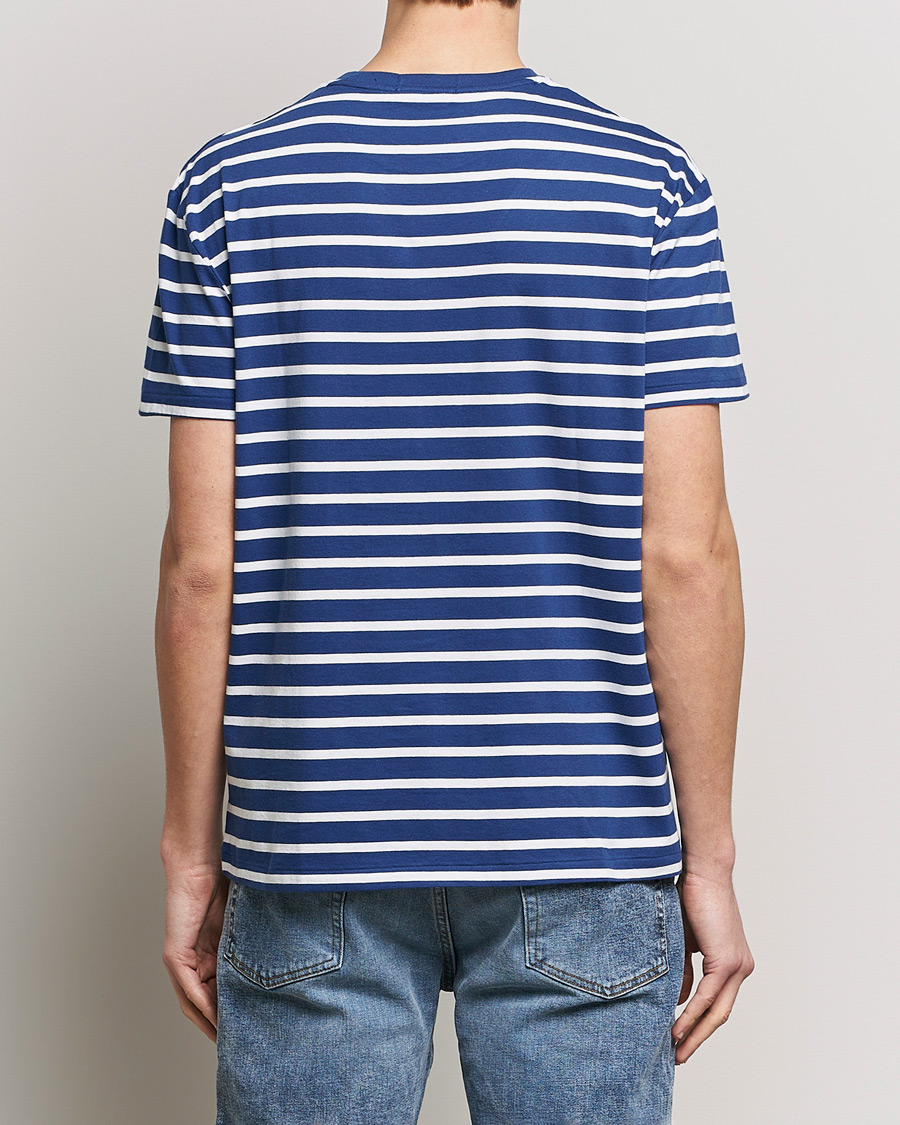Men | T-Shirts | Polo Ralph Lauren | Crew Neck Striped T-Shirt Beach Royal/White