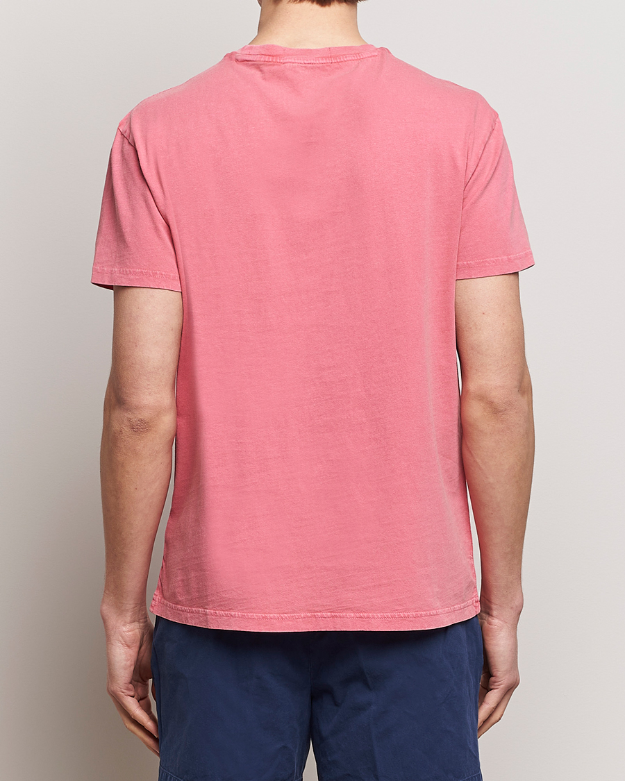 Men | T-Shirts | Polo Ralph Lauren | Cotton Linen Crew Neck T-Shirt Pale Red