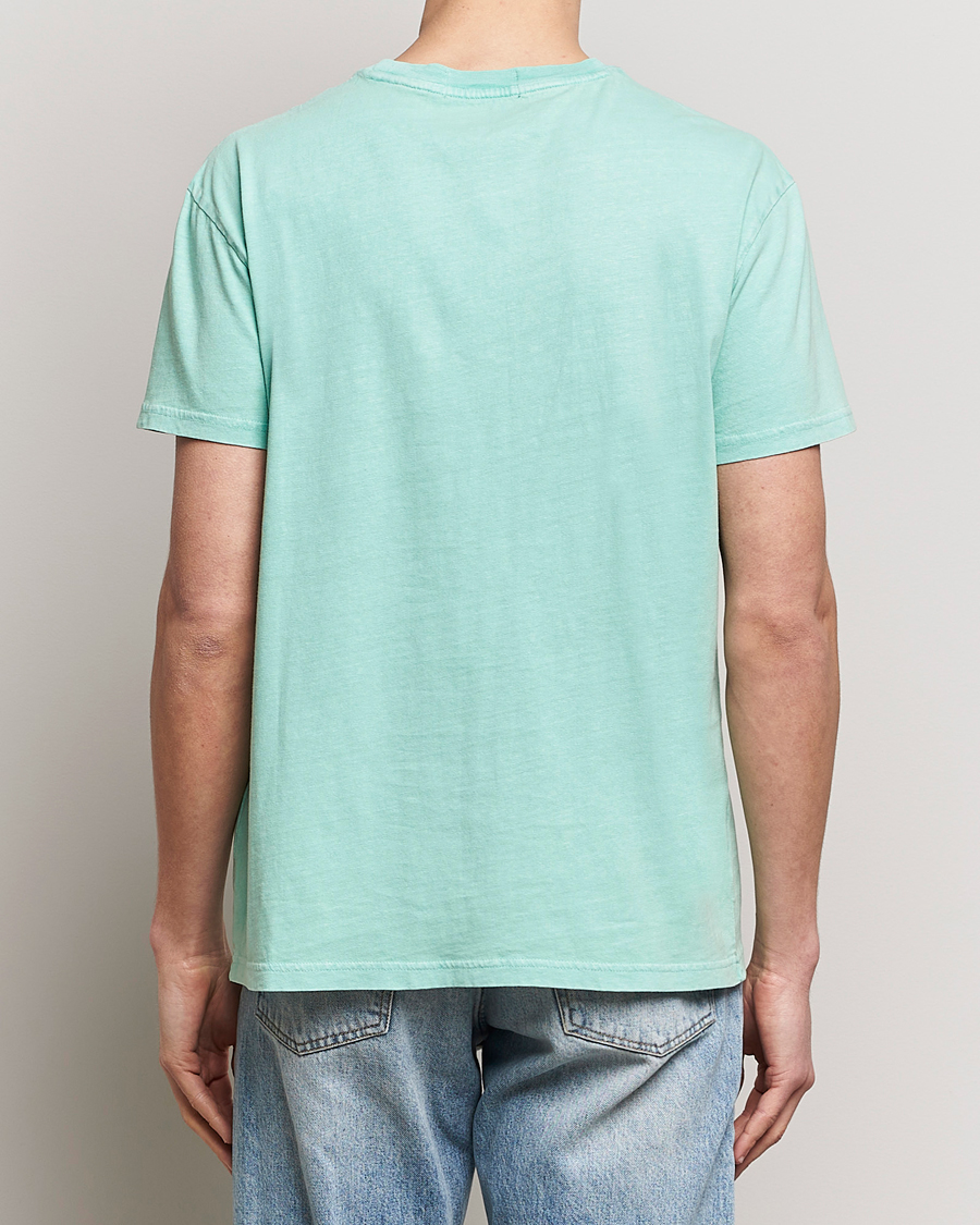 Men | T-Shirts | Polo Ralph Lauren | Cotton Linen Crew Neck T-Shirt Celadon
