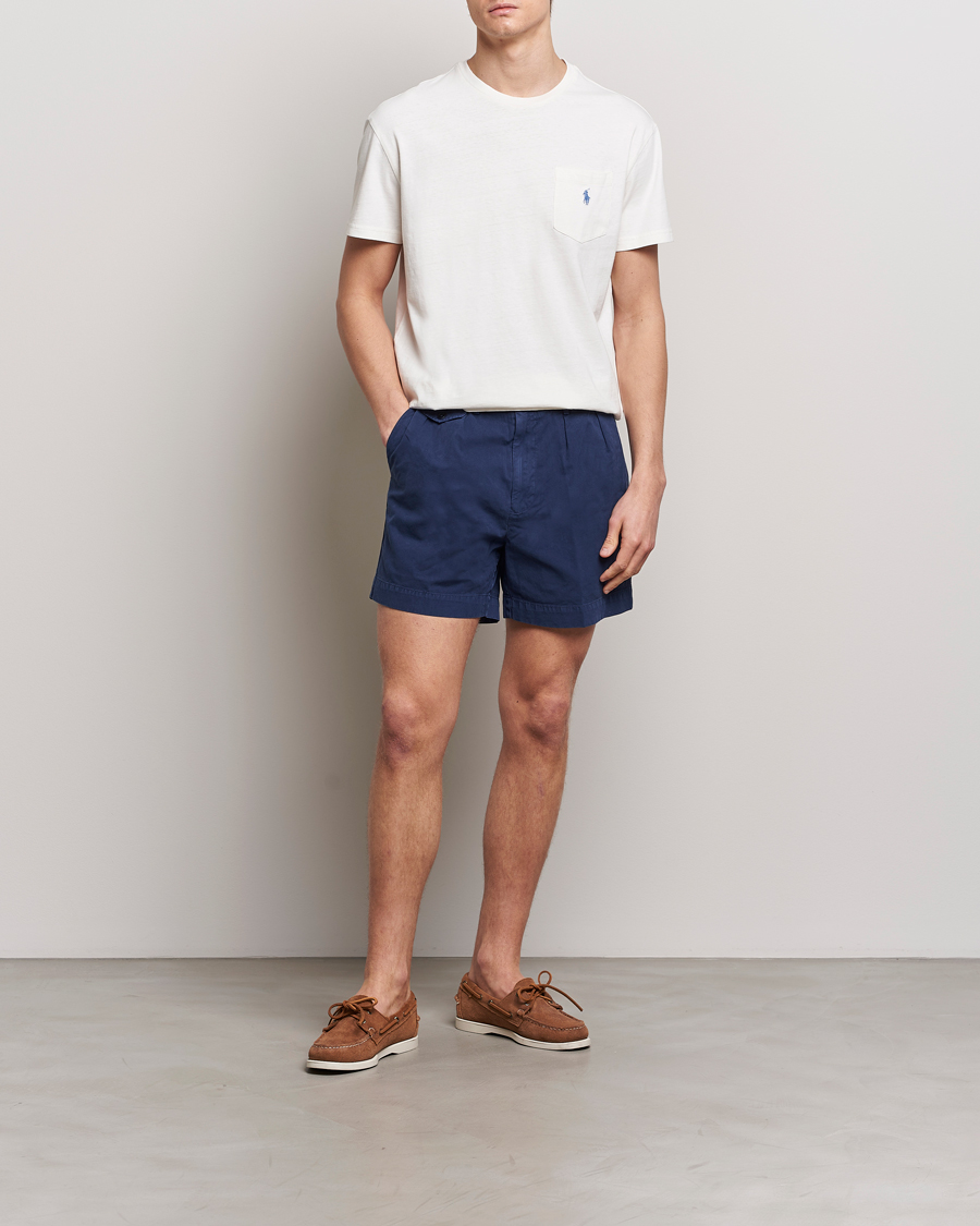 Men | T-Shirts | Polo Ralph Lauren | Cotton Linen Crew Neck T-Shirt Ceramic White