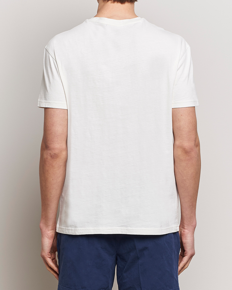 Men | T-Shirts | Polo Ralph Lauren | Cotton Linen Crew Neck T-Shirt Ceramic White