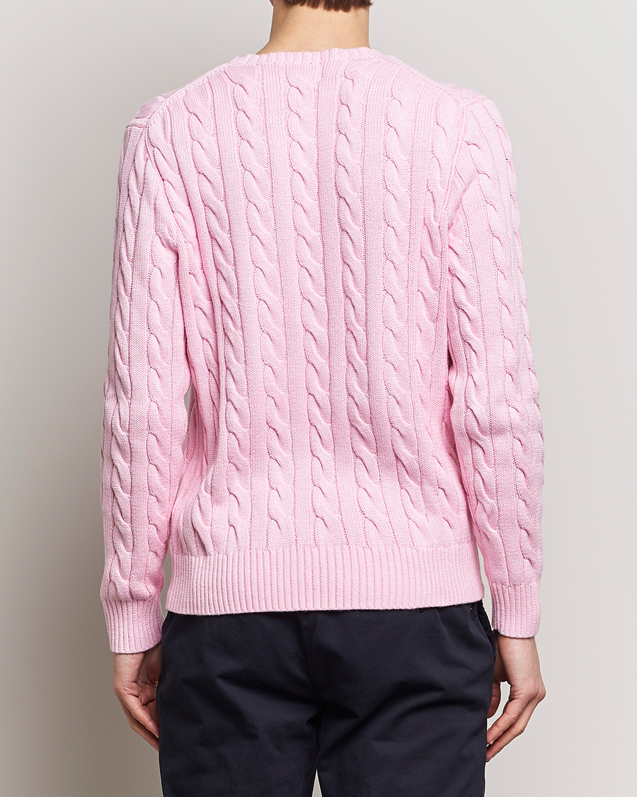 Men | Sweaters & Knitwear | Polo Ralph Lauren | Cotton Cable Pullover Carmel Pink
