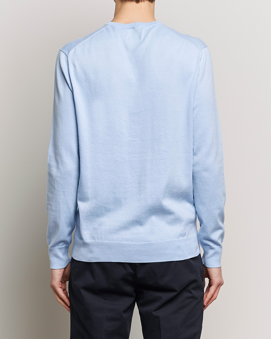Men | Sweaters & Knitwear | Polo Ralph Lauren | Cotton Crew Neck Sweater Blue Hyacinth