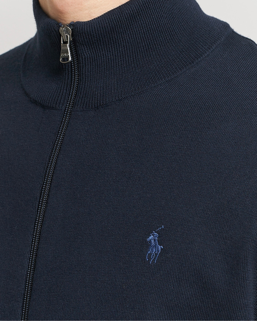 Men | Sweaters & Knitwear | Polo Ralph Lauren | Cotton Full-Zip Hunter Navy