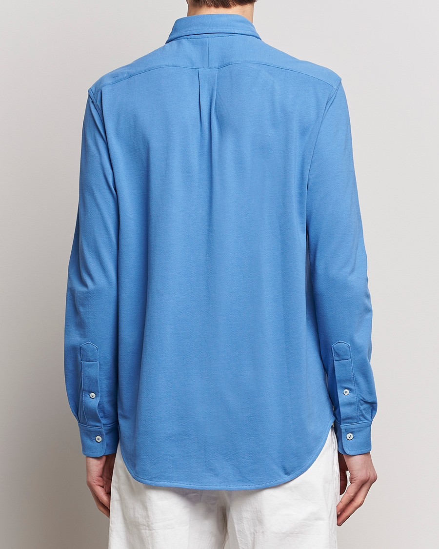 Men | Shirts | Polo Ralph Lauren | Featherweight Mesh Shirt New England Blue