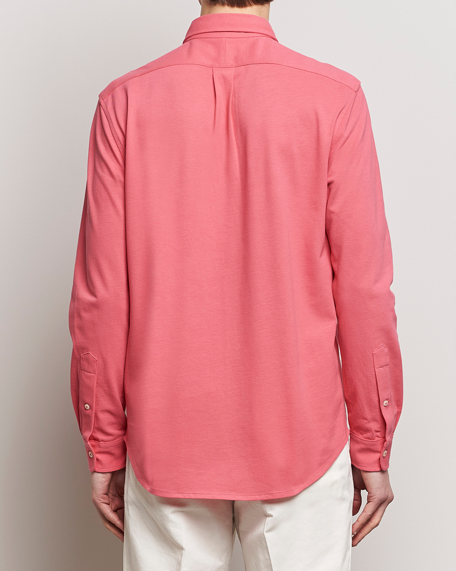 Men | Shirts | Polo Ralph Lauren | Featherweight Mesh Shirt Pale Red