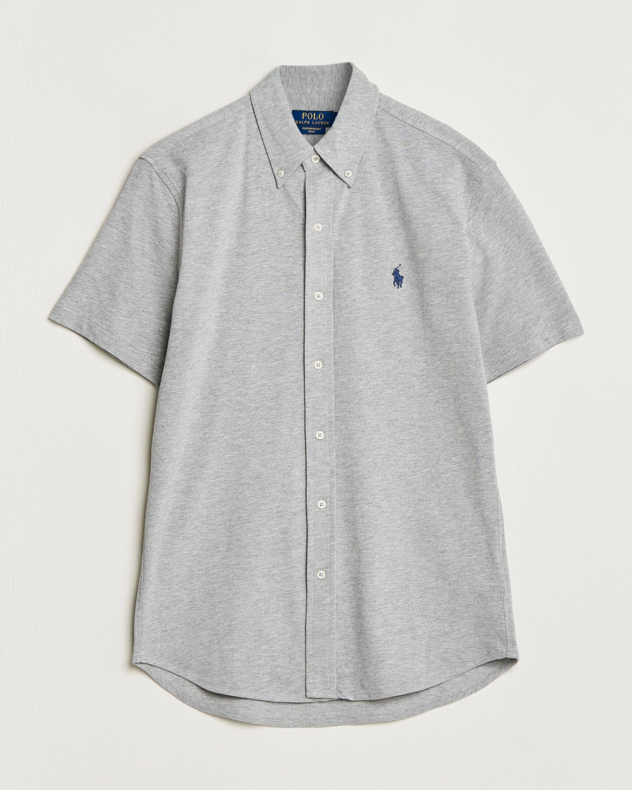 Men | Shirts | Polo Ralph Lauren | Featherweight Mesh Short Sleeve Shirt Andover Heather