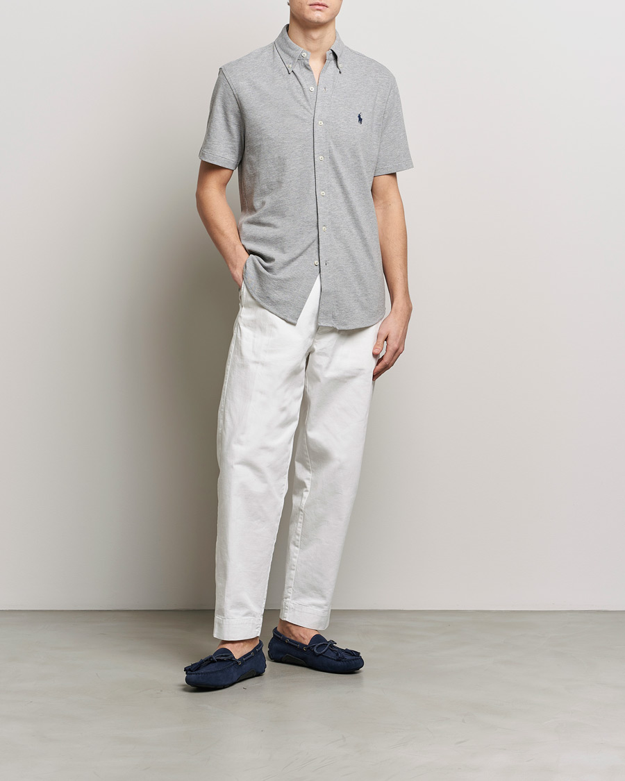 Men | Shirts | Polo Ralph Lauren | Featherweight Mesh Short Sleeve Shirt Andover Heather