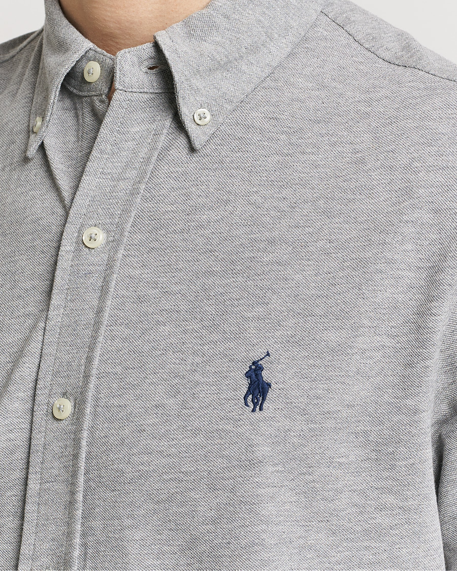 Men | Shirts | Polo Ralph Lauren | Featherweight Mesh Short Sleeve Shirt Andover Heather