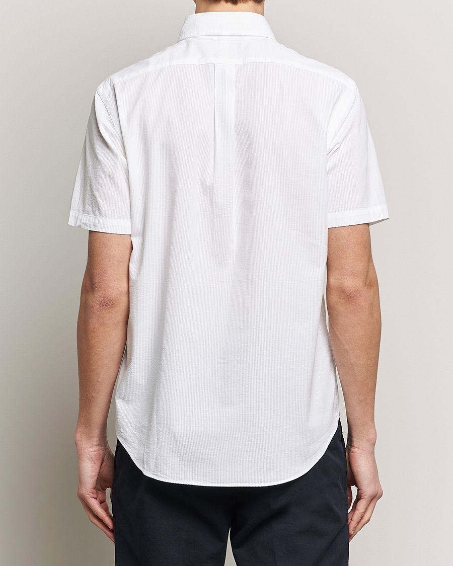 Men | Shirts | Polo Ralph Lauren | Seersucker Short Sleeve Shirt White