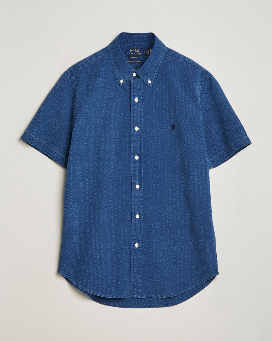 Men | Shirts | Polo Ralph Lauren | Seersucker Short Sleeve Shirt Dark Indigo