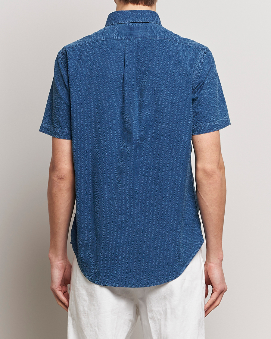 Men | Shirts | Polo Ralph Lauren | Seersucker Short Sleeve Shirt Dark Indigo