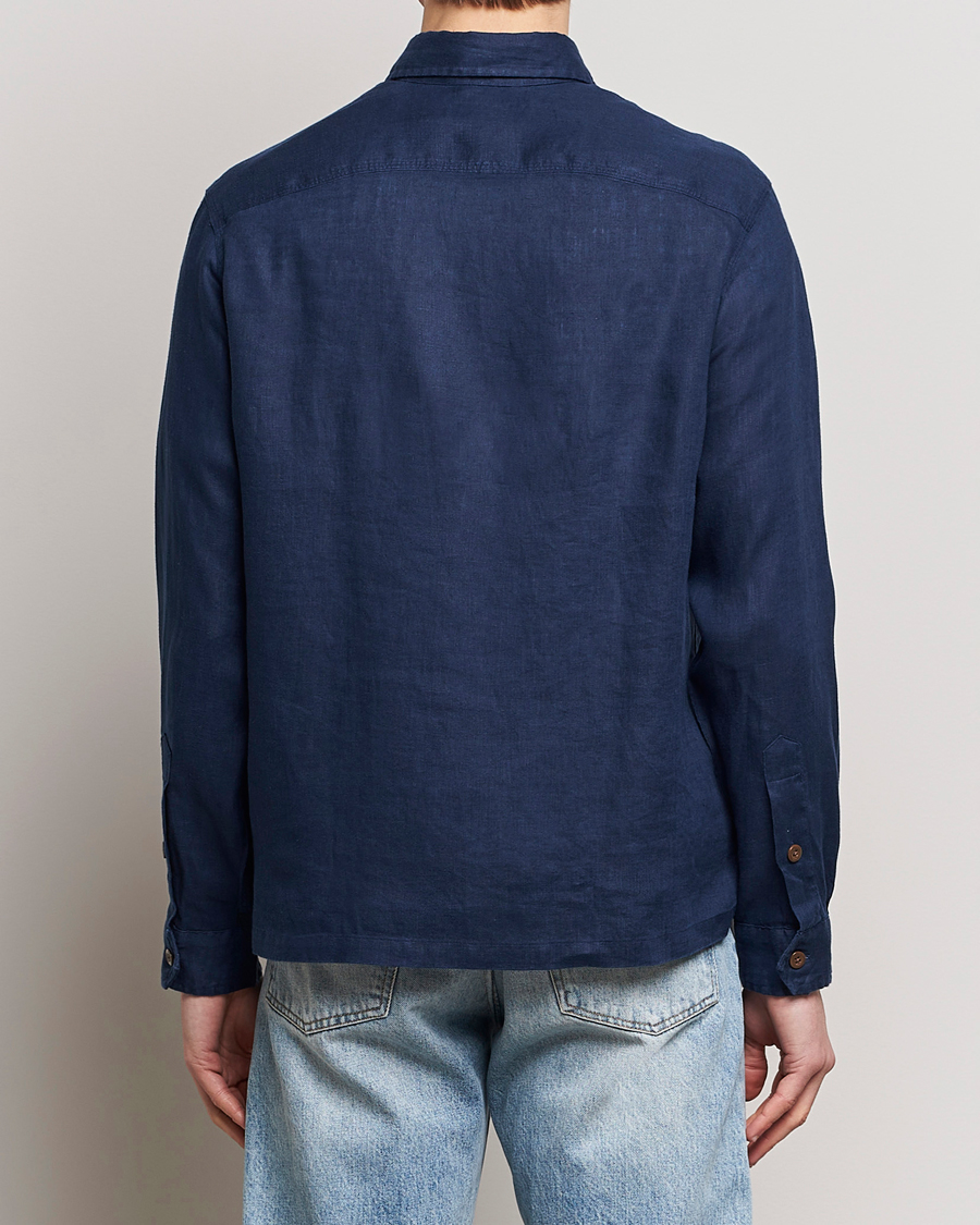 Men | Shirts | Polo Ralph Lauren | Linen Overshirt Newport Navy