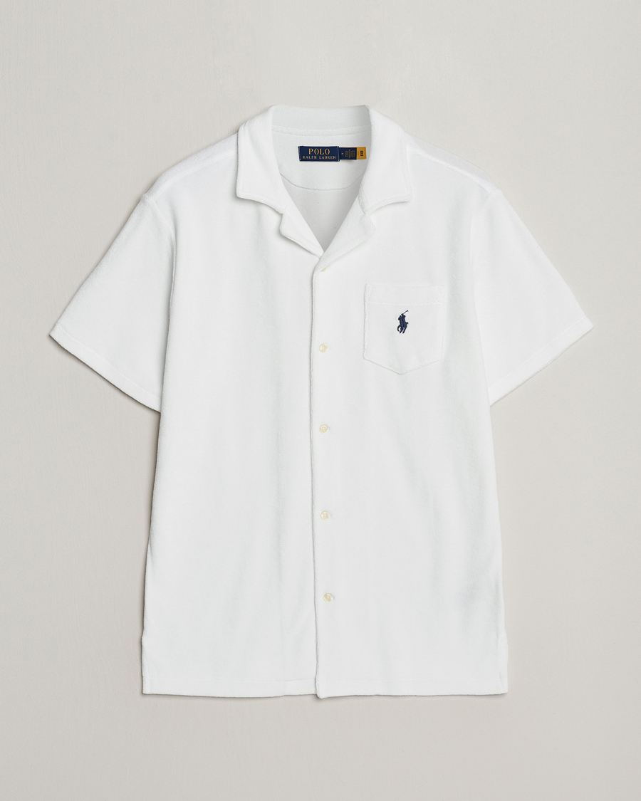 Men | Shirts | Polo Ralph Lauren | Cotton Terry Short Sleeve White