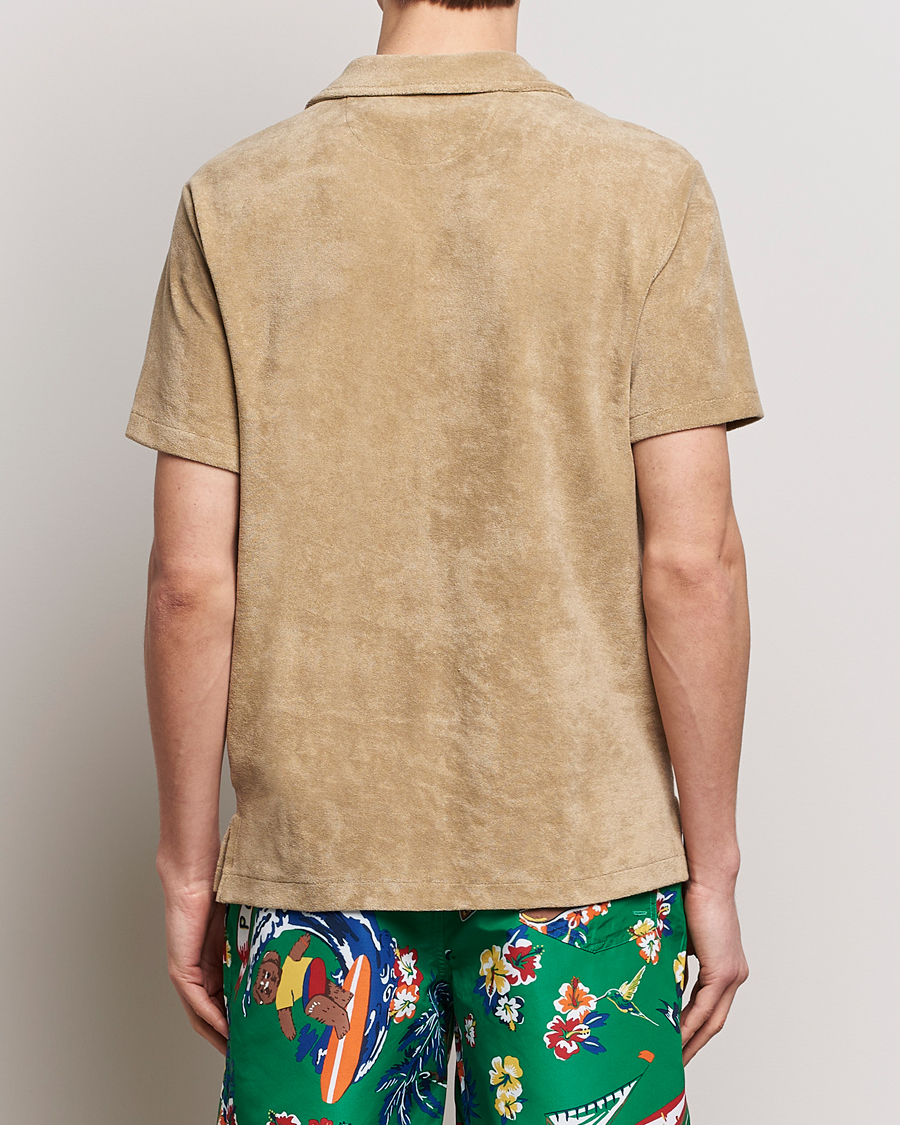Men | Shirts | Polo Ralph Lauren | Cotton Terry Short Sleeve Shirt Coastal Beige