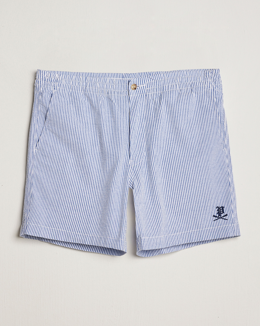 Men | Shorts | Polo Ralph Lauren | Prepster Seersucker Shorts Blue