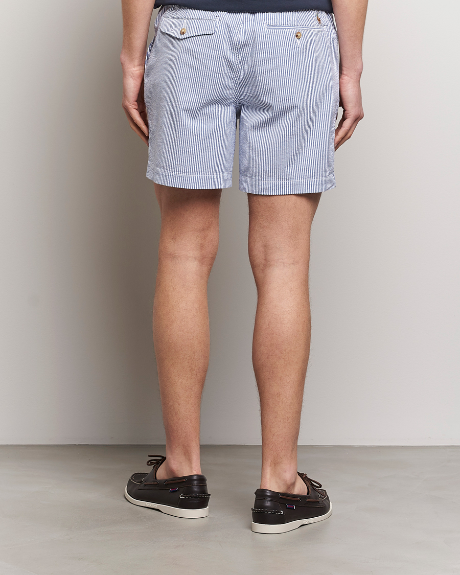 Men | Shorts | Polo Ralph Lauren | Prepster Seersucker Shorts Blue