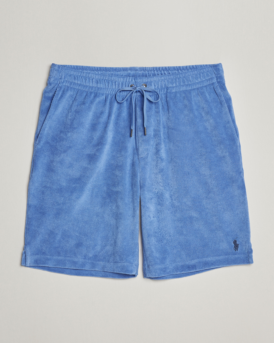 Men | Shorts | Polo Ralph Lauren | Cotton Terry Drawstring Shorts Harbour Island Blue