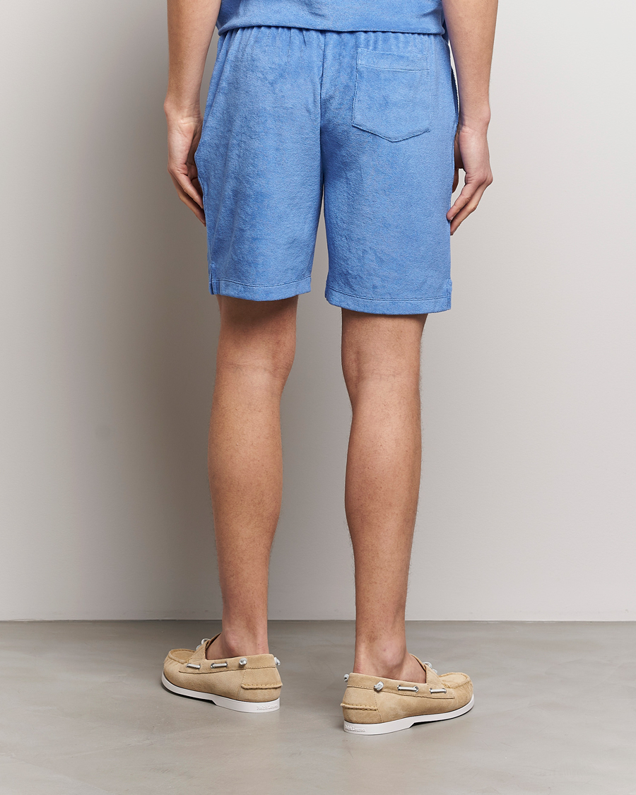 Men | Shorts | Polo Ralph Lauren | Cotton Terry Drawstring Shorts Harbour Island Blue