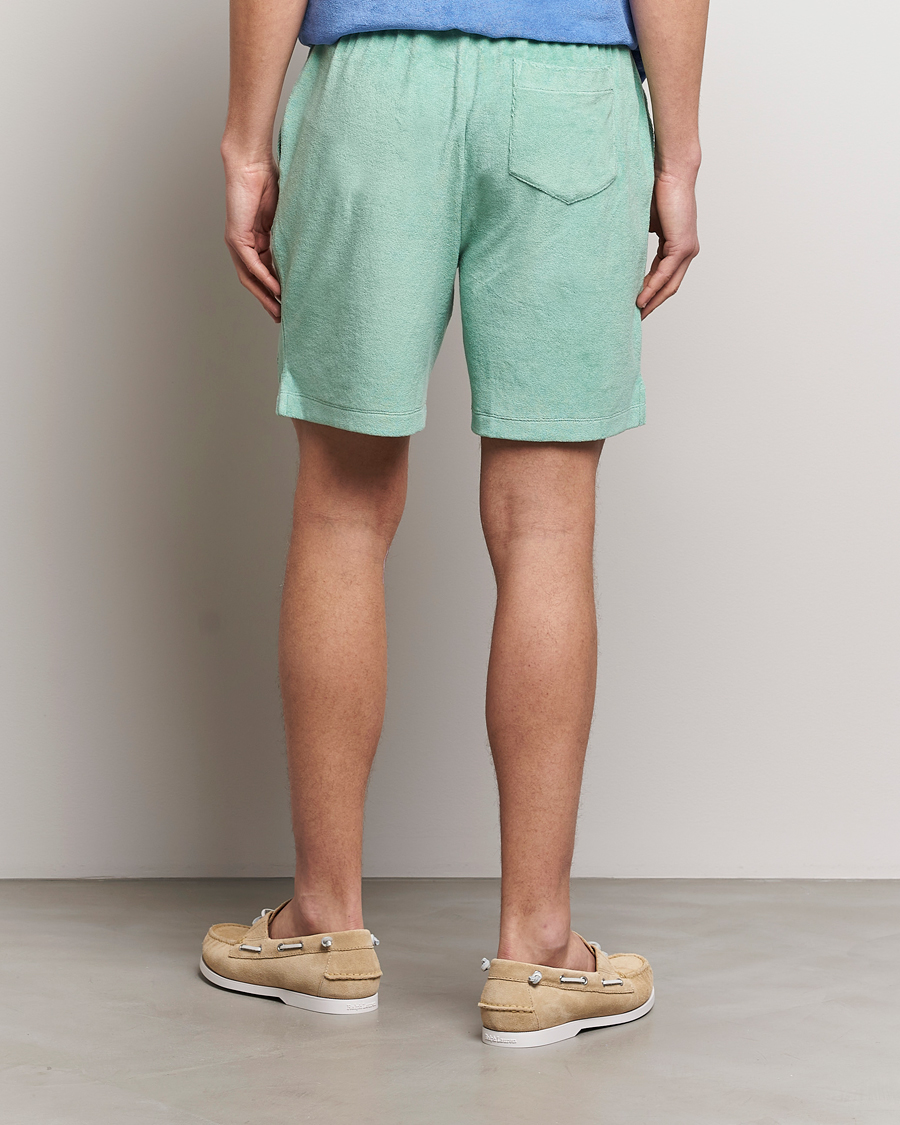 Men | Shorts | Polo Ralph Lauren | Cotton Terry Drawstring Shorts Celadon