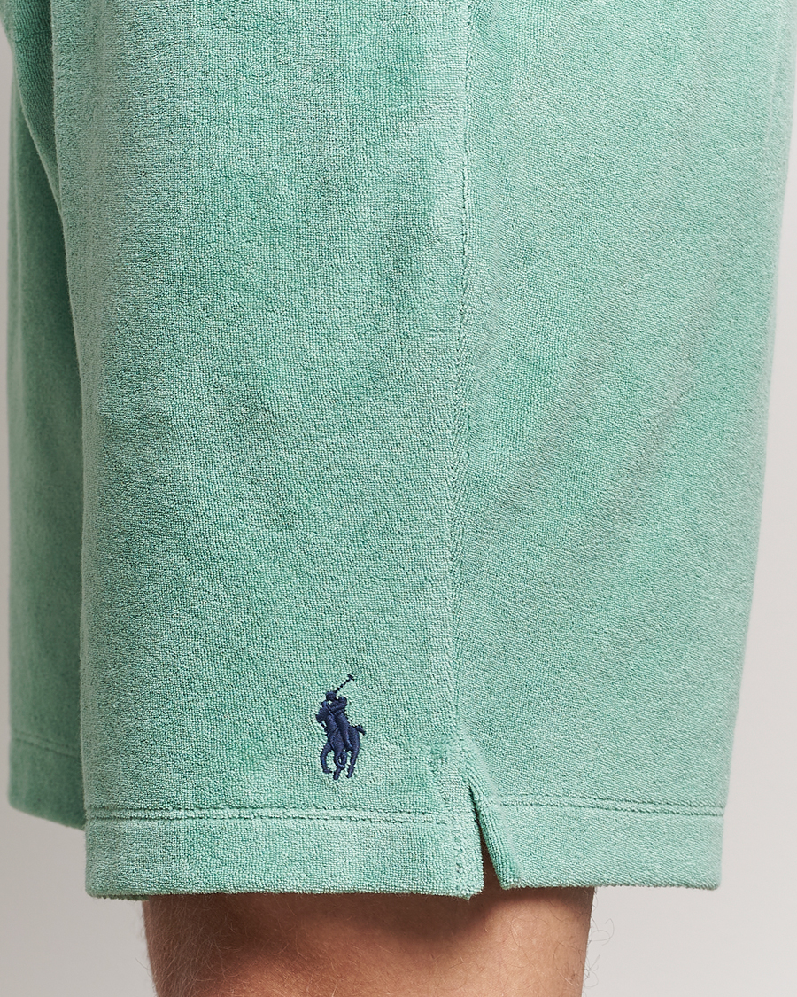 Men | Shorts | Polo Ralph Lauren | Cotton Terry Drawstring Shorts Celadon