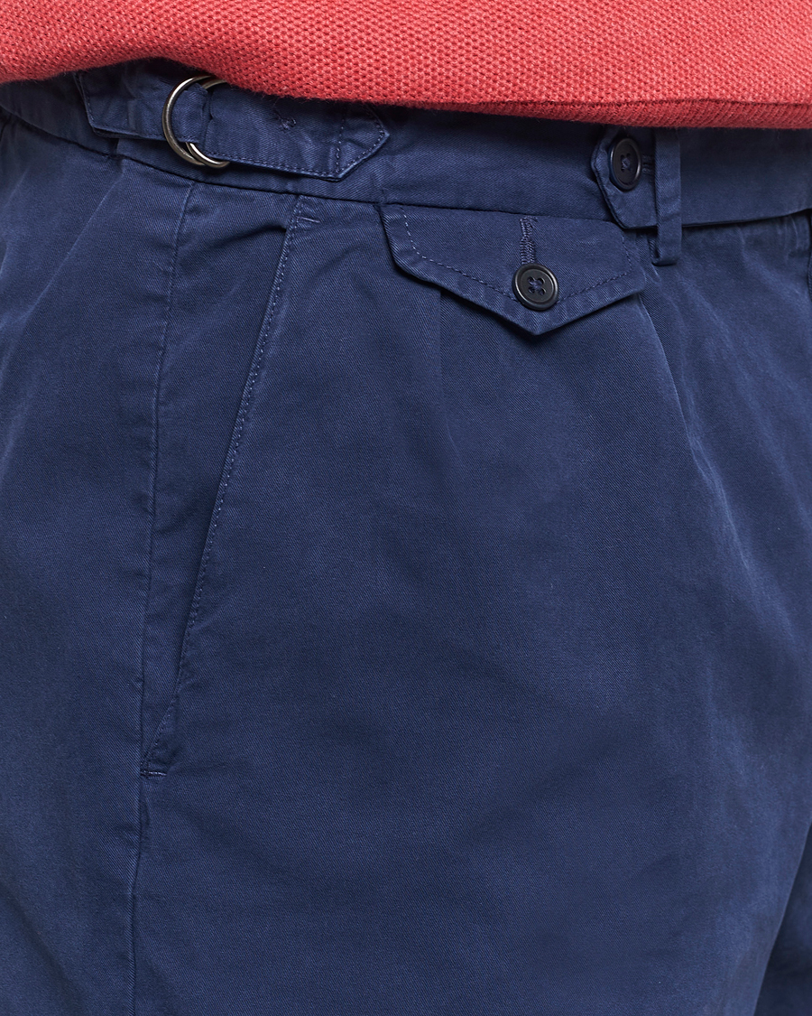 Men | Shorts | Polo Ralph Lauren | Pleated Featherweight Twill Shorts Newport Navy