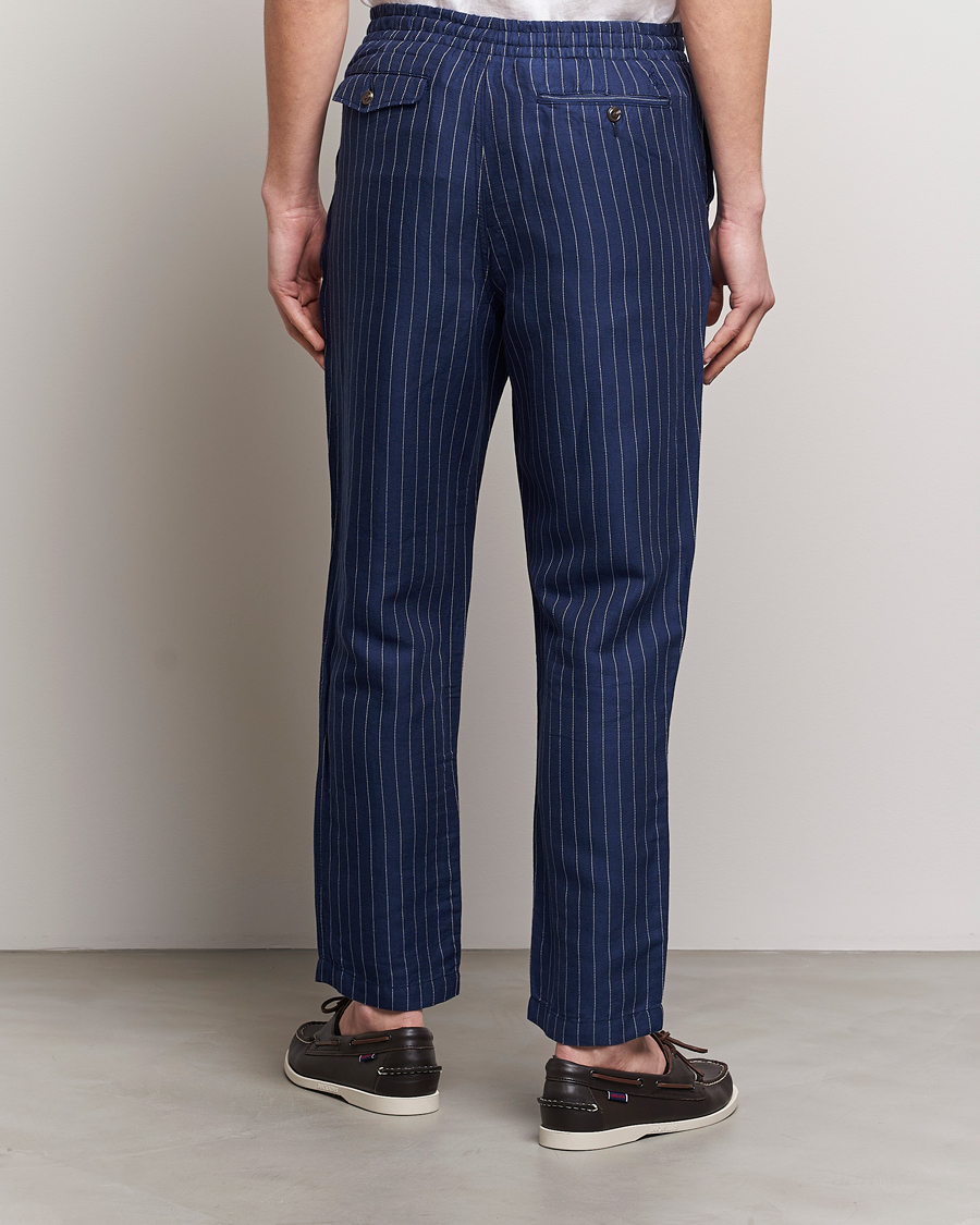 Men | Trousers | Polo Ralph Lauren | Prepster V2 Linen Trousers Navy
