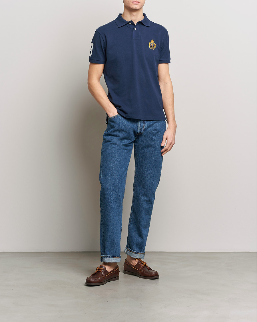 Men | Polo Shirts | Polo Ralph Lauren | Custom Slim Fit Match Club Polo Newport Navy