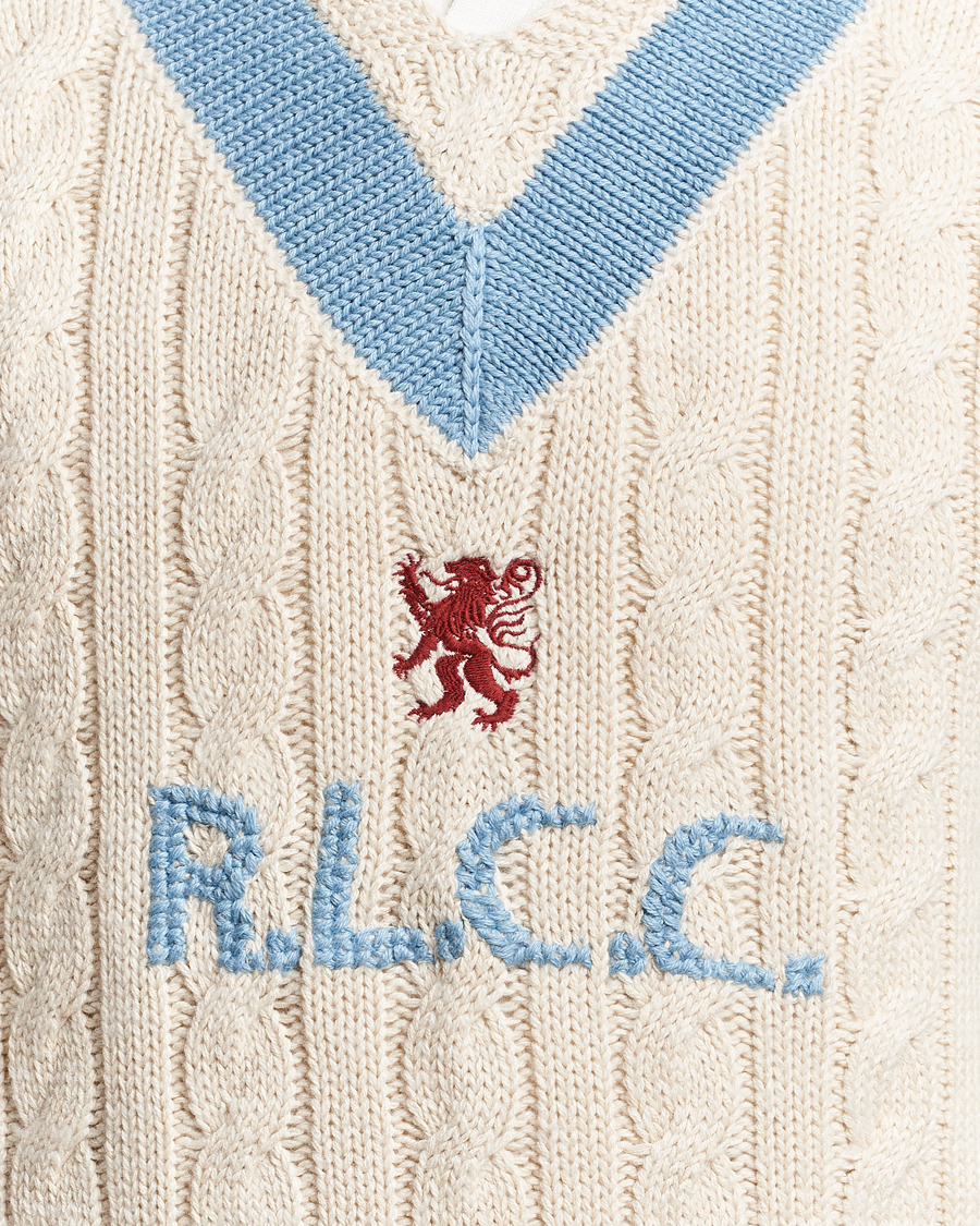 Men | Sweaters & Knitwear | Polo Ralph Lauren | Cotton/Cashmere Cricket Knitted Sweater Parchment Cream