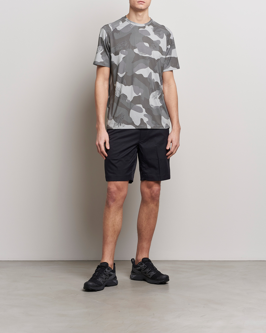 Men | T-Shirts | RLX Ralph Lauren | Peached Airflow Camo Crew Neck T-Shirt Grey