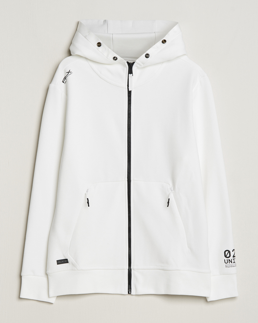 Men | Sweaters & Knitwear | RLX Ralph Lauren | Performance Full Zip Hoodie Ceramic White