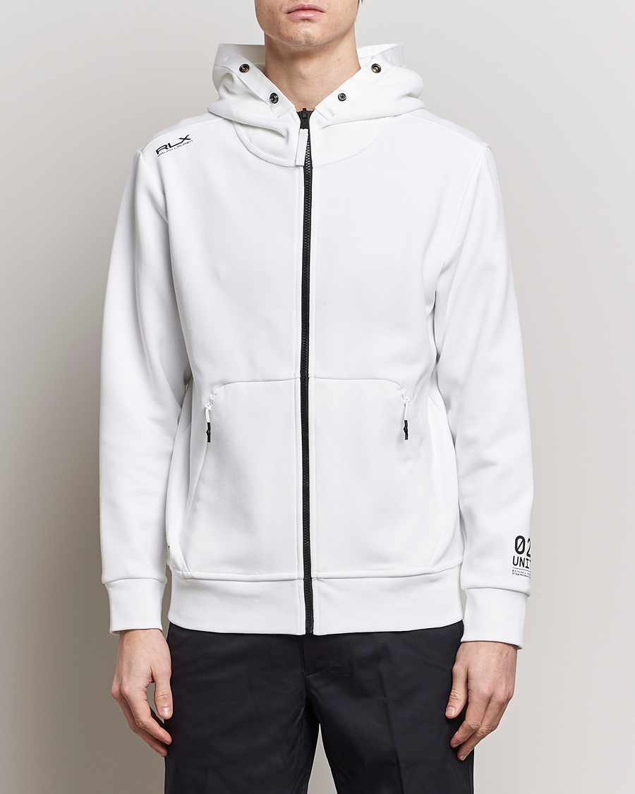 Men | Sweaters & Knitwear | RLX Ralph Lauren | Performance Full Zip Hoodie Ceramic White