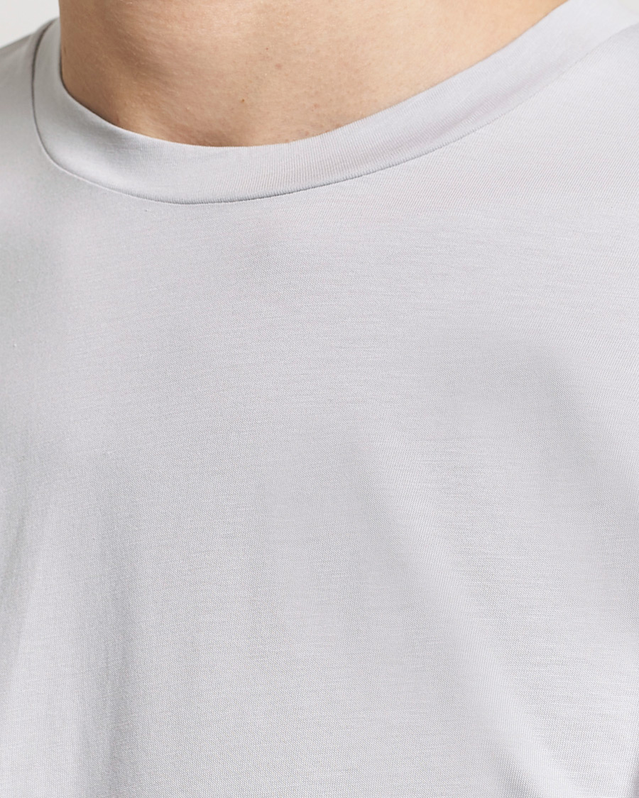Men | T-Shirts | Sunspel | Riviera Midweight Tee Smoke