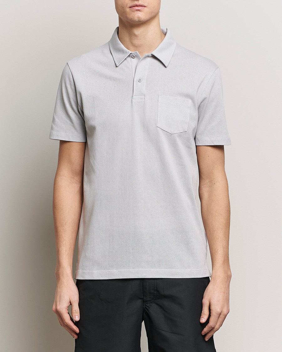 Men | Polo Shirts | Sunspel | Riviera Polo Shirt Smoke