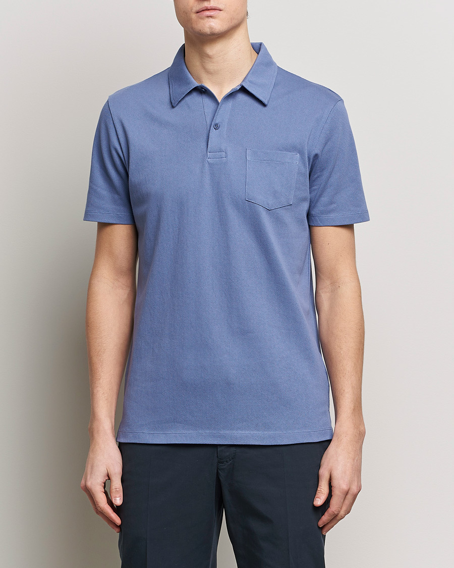 Men | Polo Shirts | Sunspel | Riviera Polo Shirt Grape