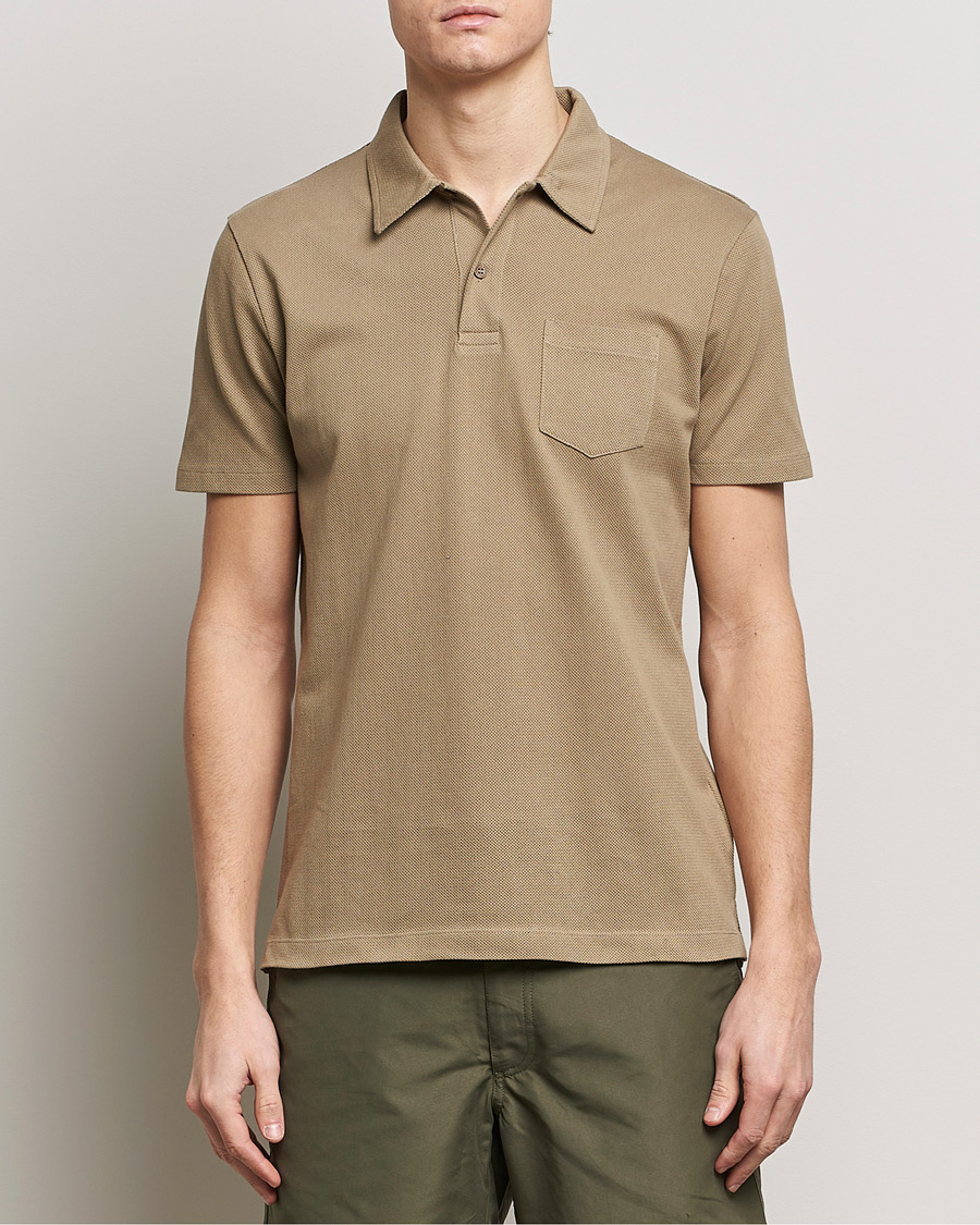 Men | Polo Shirts | Sunspel | Riviera Polo Shirt Dark Stone