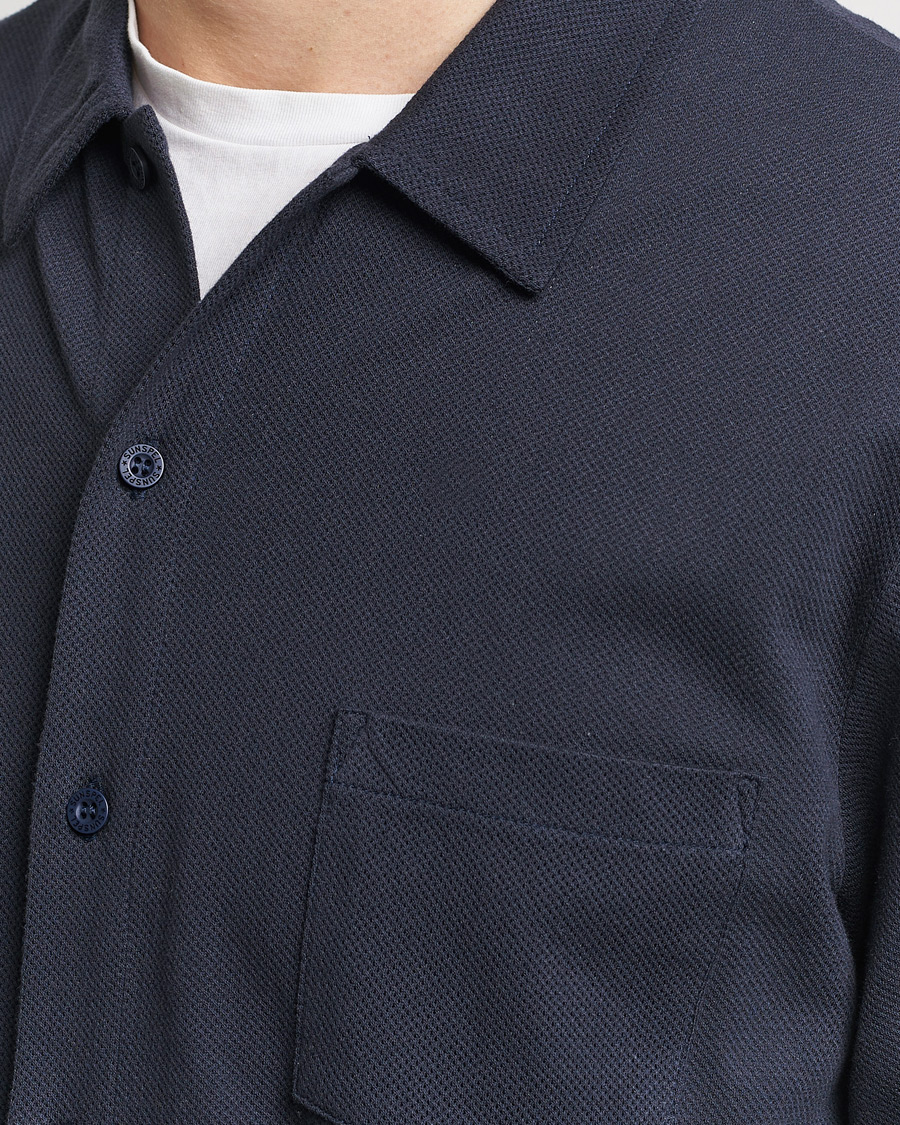 Men | Shirts | Sunspel | Riviera Long Sleeve Shirt Navy