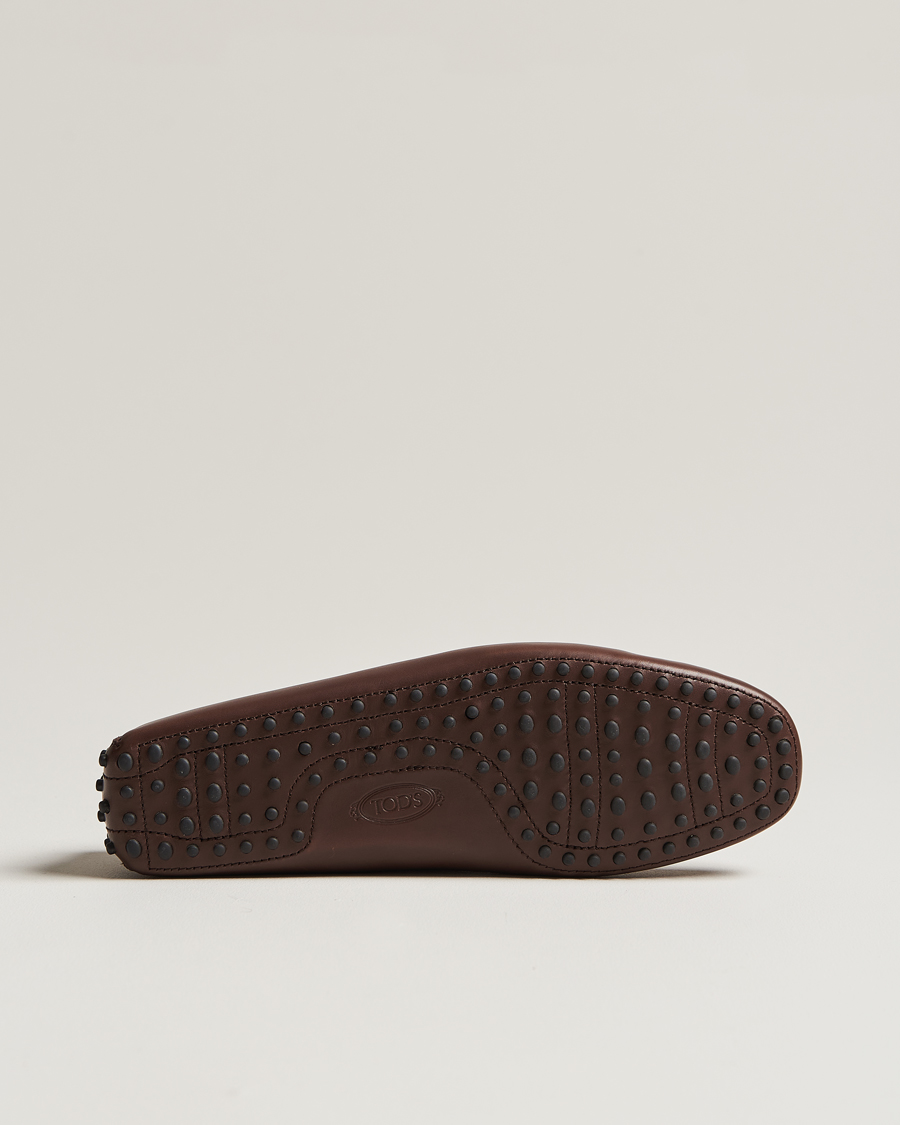 Men | Tod's Lacetto Gommino Carshoe Dark Brown Calf | Tod's | Lacetto Gommino Carshoe Dark Brown Calf