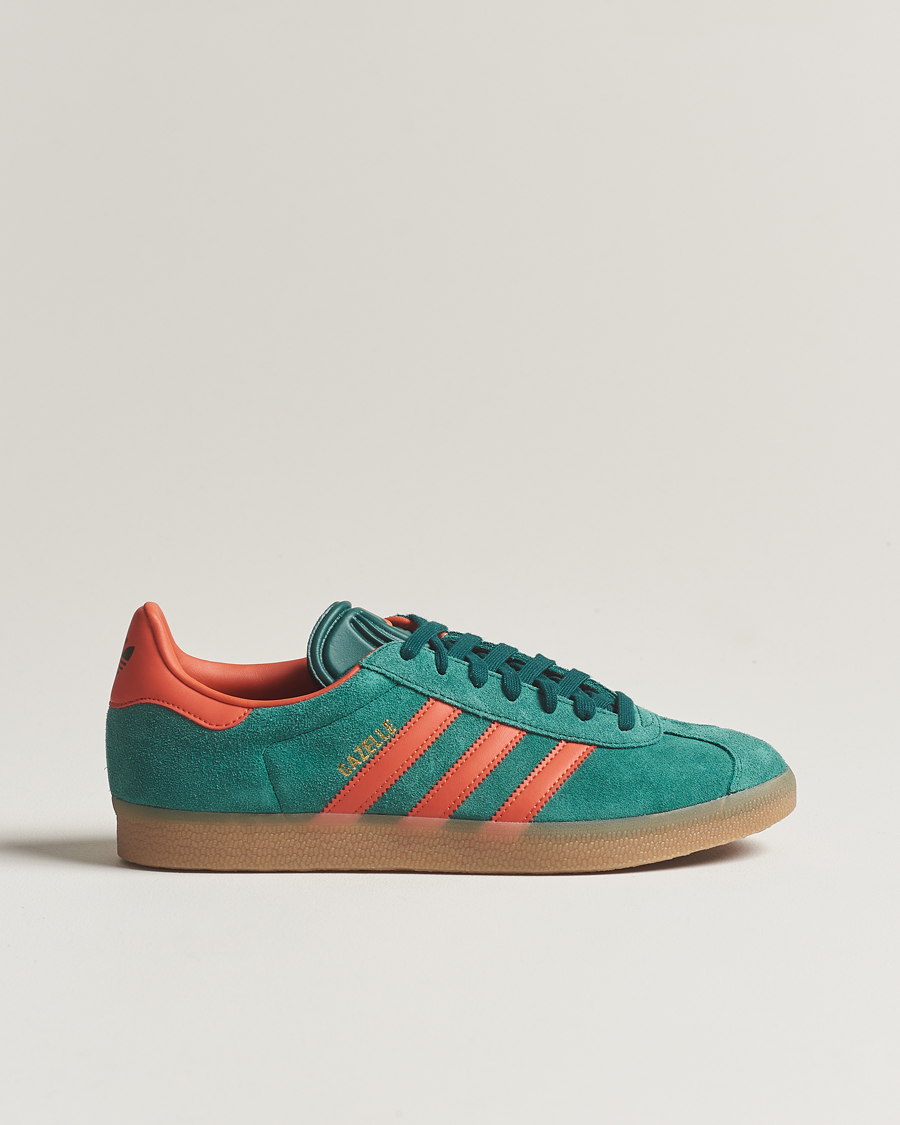 Men | adidas Originals Gazelle Sneaker Green/Red | adidas Originals | Gazelle Sneaker Green/Red
