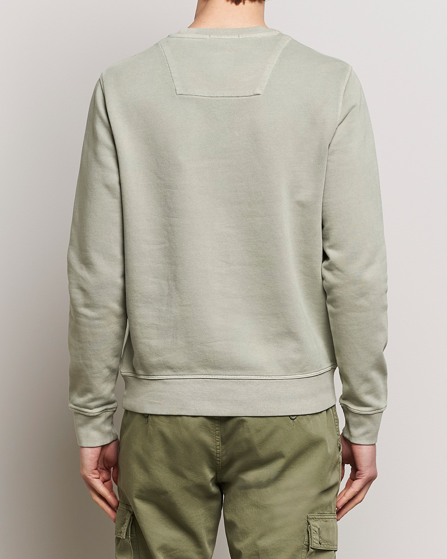 Men | Sweaters & Knitwear | Aeronautica Militare | Washed Crew Neck Sweatshirt Sage Green